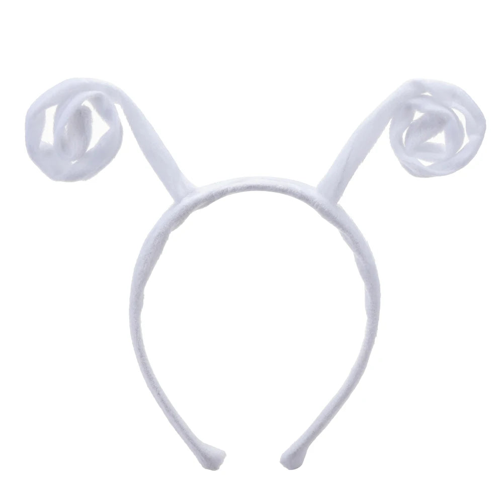 Bug Antenna Headband – Halloween Costume Hairband Kids & Adults Costume Headband Axl white