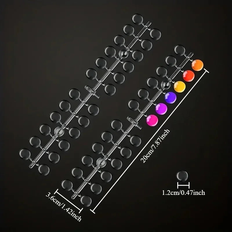 120 Transparent Nail Display Tips – Polish Swatch & Training Nail Display Tips Axl