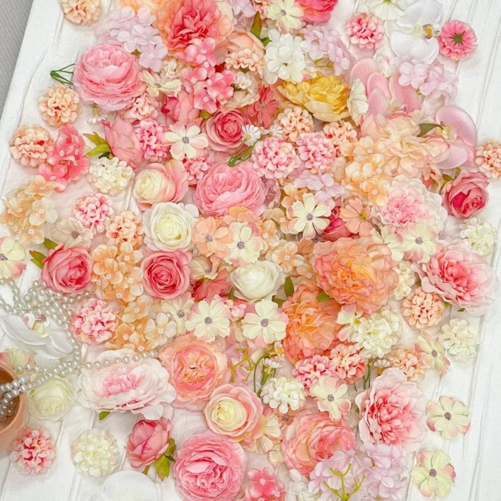 20-Piece Mini Artificial Silk Flowers – DIY Wreath & Home Decor Artificial Flower Heads Axl