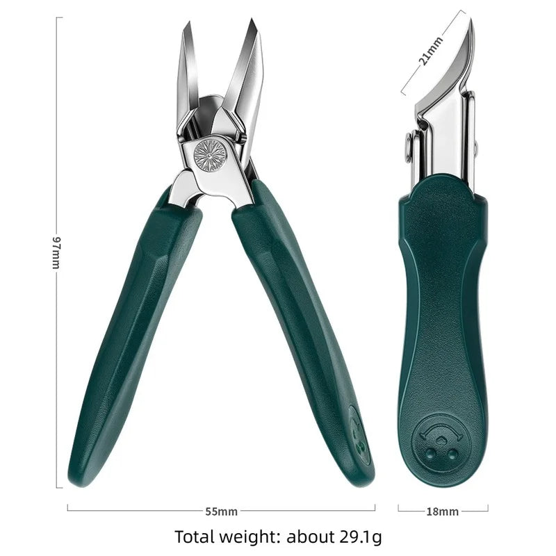 Wide Opening Slant Tip Nail Nipper – Stainless Steel Toenail Cutter Nail Nipper Axl