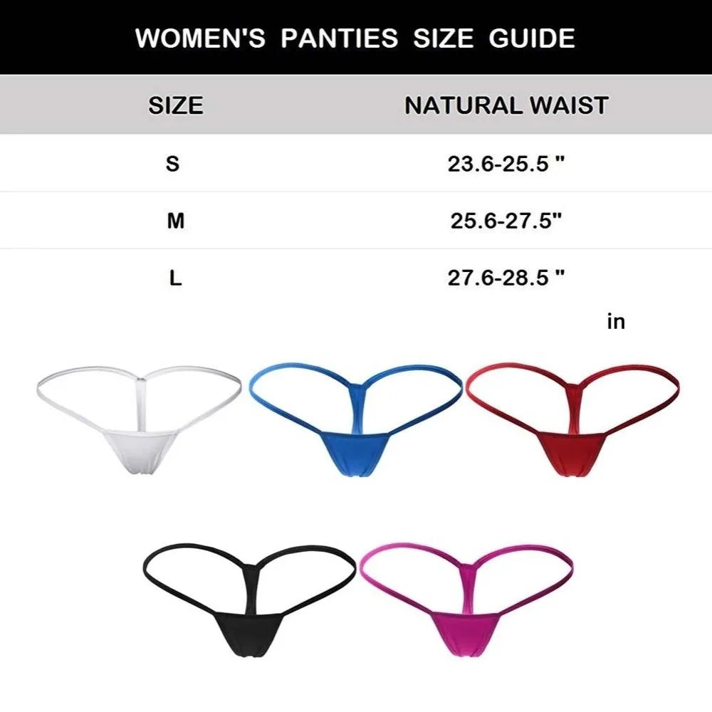 Women's Seamless Low-Rise Thong Underwear | G-String Panties Thong Underwear Axl