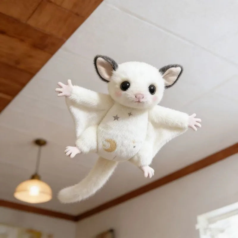 Flying Squirrel Plush Keychain – Sugar Glider Backpack Pendant Plush Keychain Pendant Axl