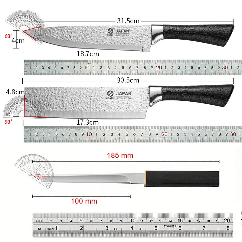 Professional Stainless Steel Chef's Knife – Meat & Slicing Kitchen Chef's Knife Axl