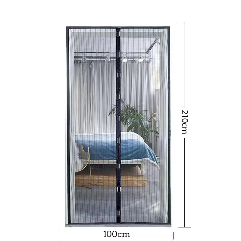 Magnetic Auto-Close Door Mesh Screen – Bug & Fly Barrier Insect Screen Curtain Axl