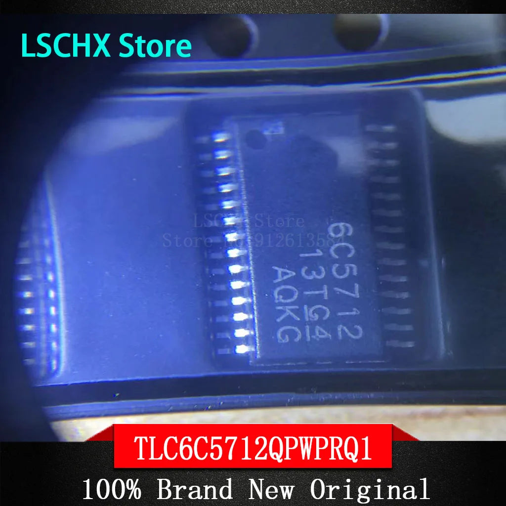 5pcs TLC6C5712QPWPRQ1 HTSSOP-28 Automotive 12-Bit LED Driver IC LED Driver IC Axl Default Title