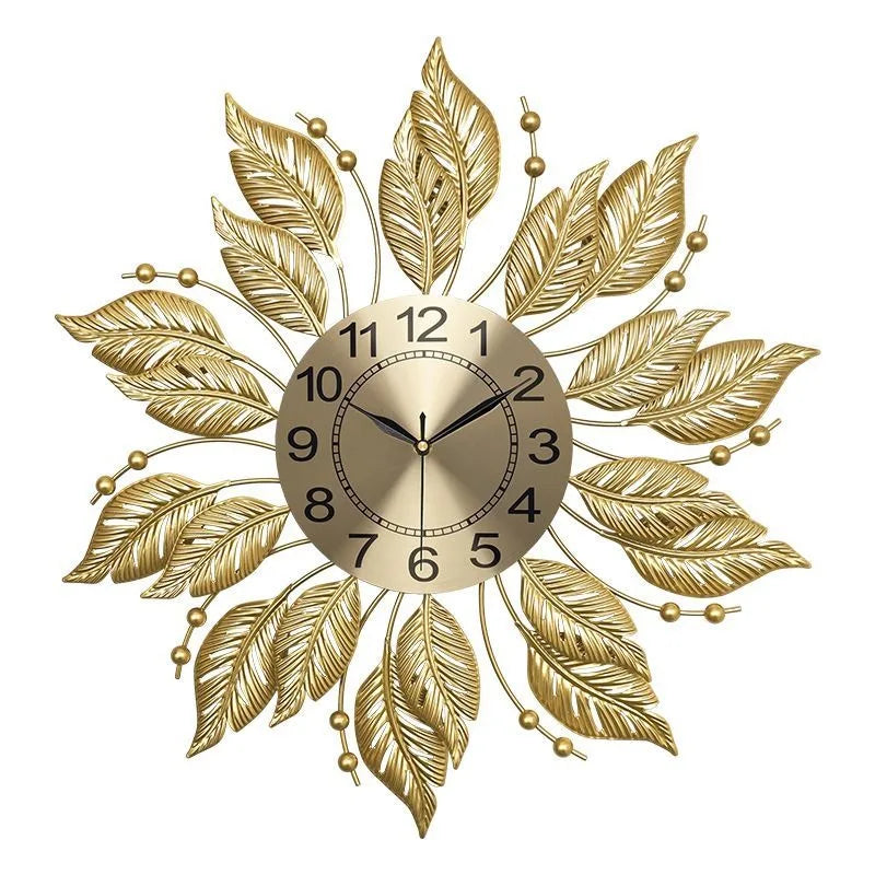 Modern Luxury Luminous Wall Clock – Silent Minimalist Gold Wall Clock Axl