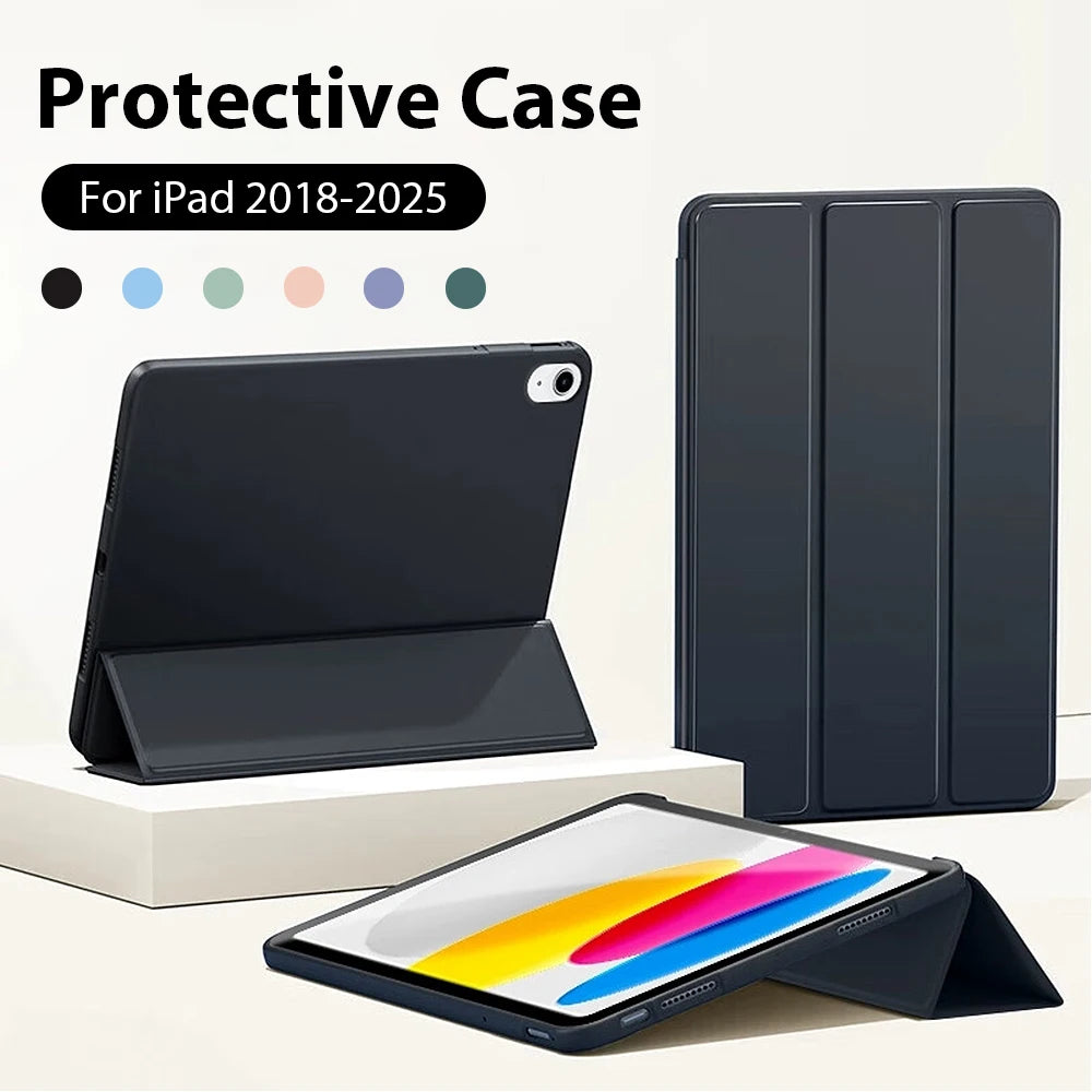 iPad Case – Fits Air M3, Pro M4 M5, 10th 11th Gen | Silicon iPad Protective Case Axl