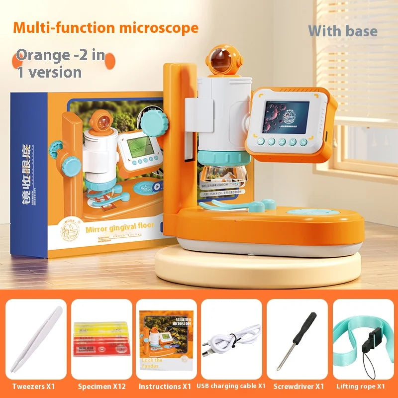 Kids HD Portable Handheld Microscope – 500x Magnifier Kids Microscope Axl 2