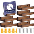 Wall Mounted Vinyl Record Shelf – 6 Rustic Wood Album Mounts Wall Record Shelf Axl Default Title