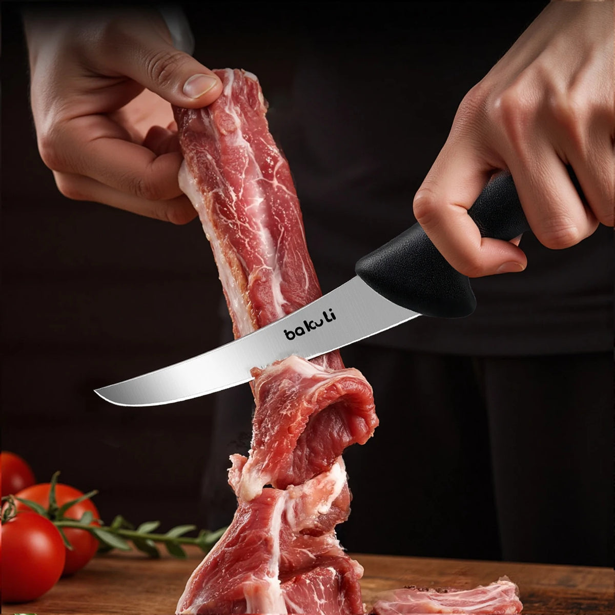 PLYS Carbon Steel Chef Knife – Butcher, Boning & Kitchen Blade Kitchen Chef Knife Axl