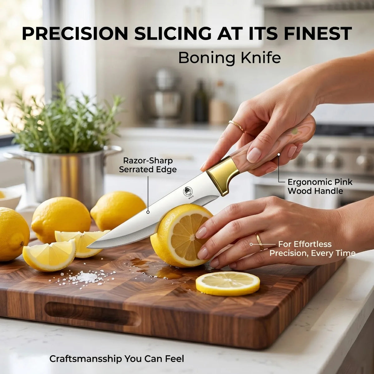 3-Piece Professional Kitchen Knife Set with Sheaths Kitchen Knife Set Axl