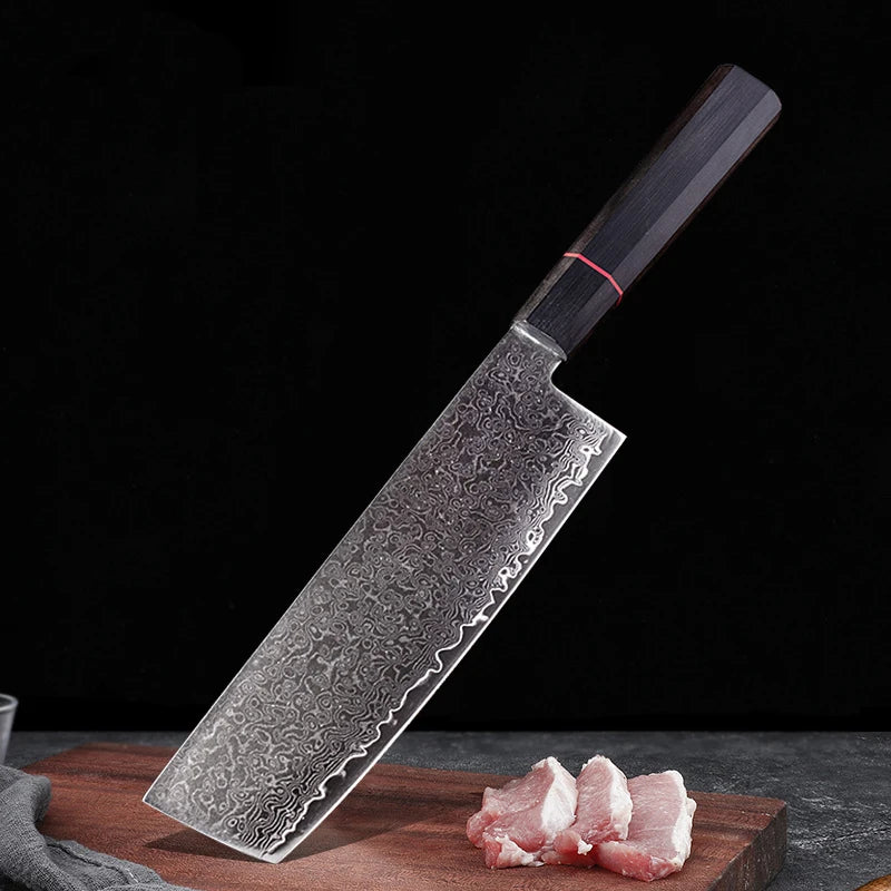 67-Layer Damascus Steel VG10 Chef Knife – Japanese Kitchen Set Damascus Chef Knife Axl