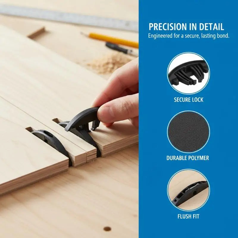 50-Pair P14/P15 Lamino Invisible Connectors – Plywood Fasteners Furniture Connector Set Axl