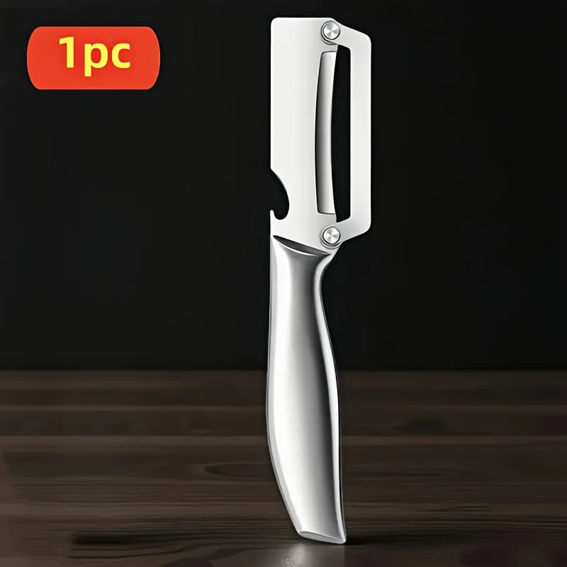 Stainless Steel Fruit & Vegetable Peeler with Bottle Opener Fruit & Vegetable Peeler Axl 1pc
