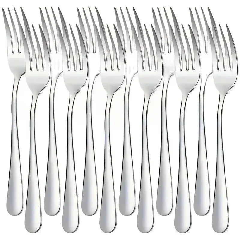 12-Piece Stainless Steel Forks | Mirror Finish, Dishwasher Safe Stainless Steel Forks Axl 12pcs