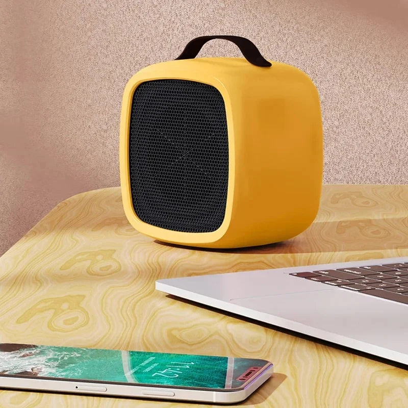 500W PTC Ceramic Mini Heater – Quiet Portable Warm Air Fan Portable Space Heater Axl