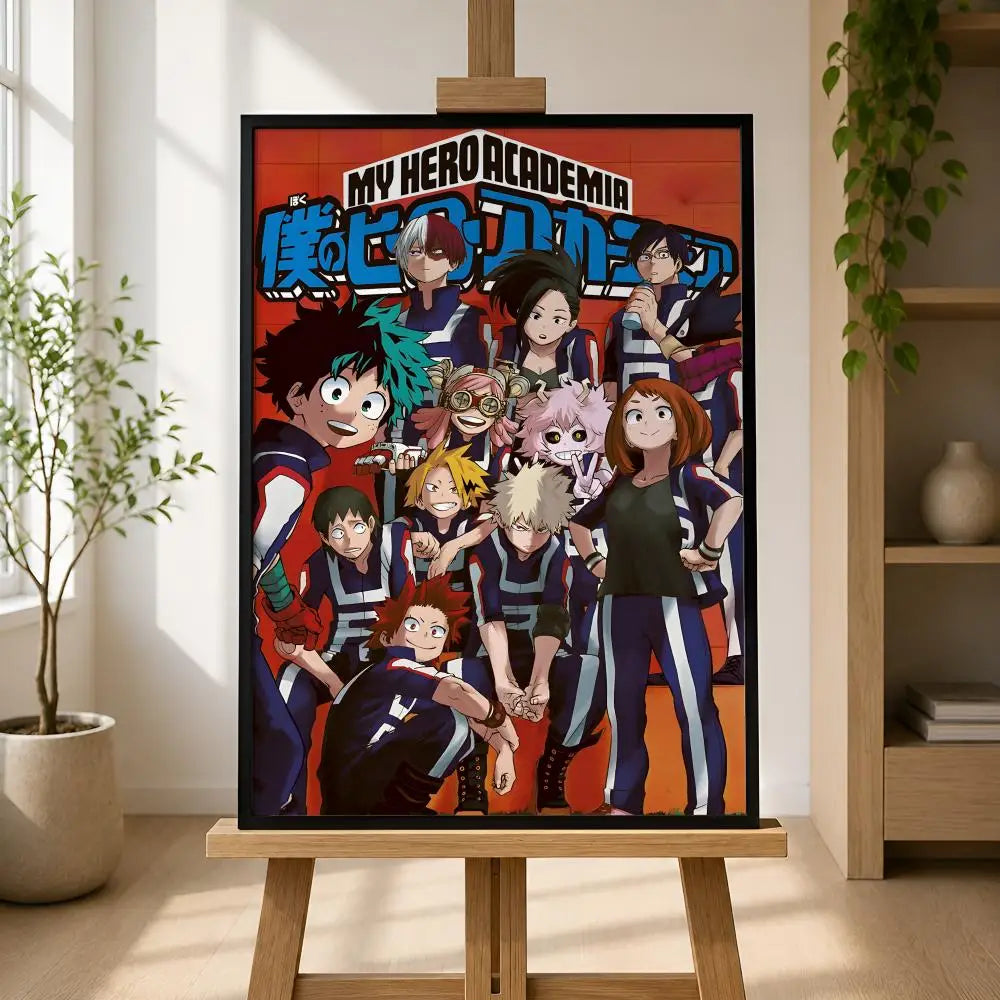 My Hero Academia Wall Poster – Self-Adhesive Waterproof Art Anime Wall Poster Axl