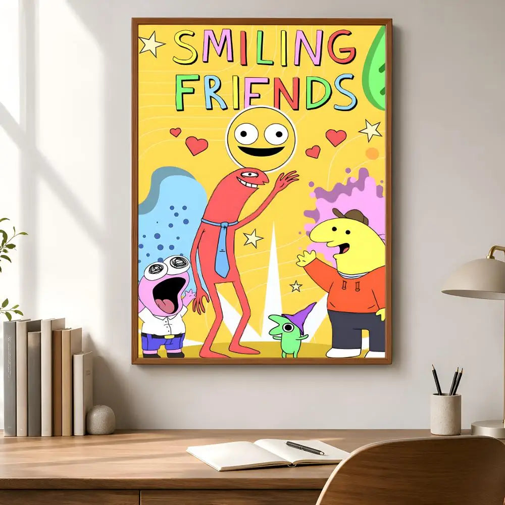 Smiling Friends Poster – Self-Adhesive Waterproof Wall Art Decorative Wall Poster Axl