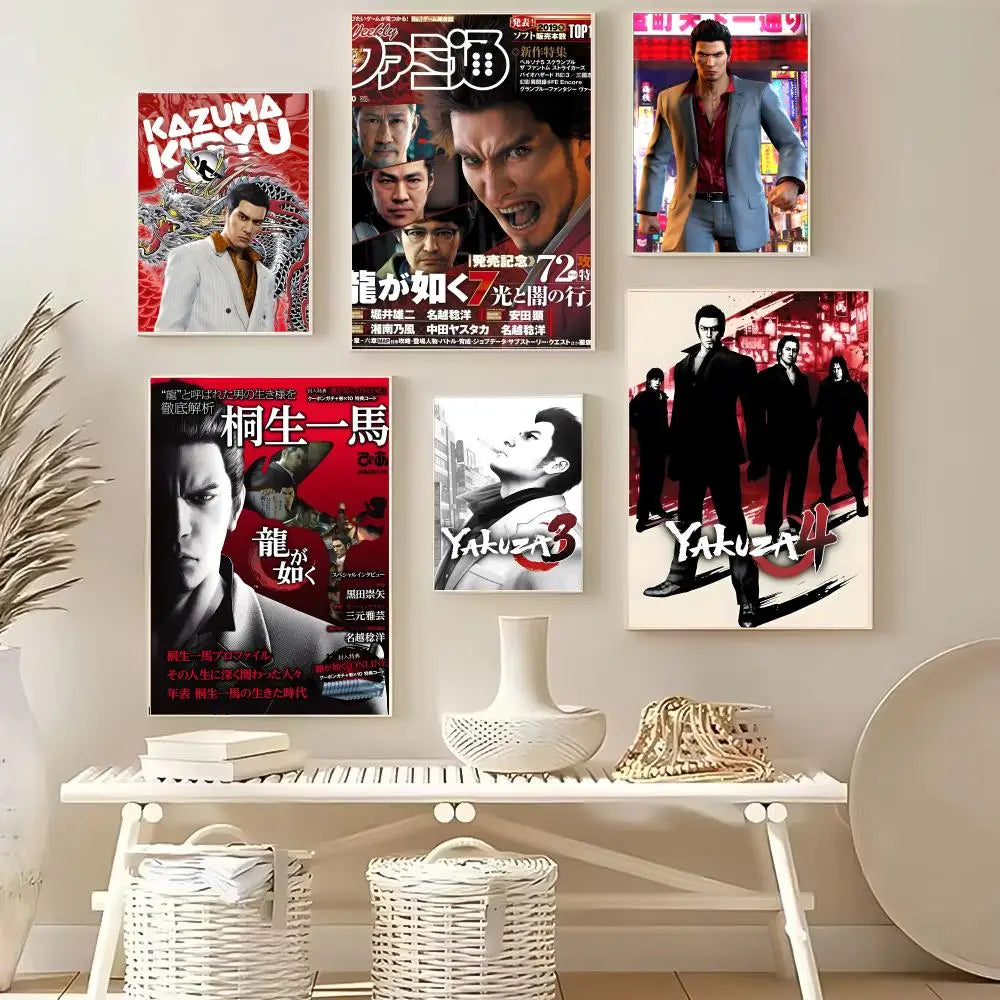 Yakuza Like a Dragon HD Game Poster – Self-Adhesive Waterproof Game Wall Poster Axl