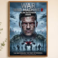 War Machine PVC Wall Poster – Peel & Stick HD Art Decor Wall Art Poster Axl White02 15X20cmNoframe