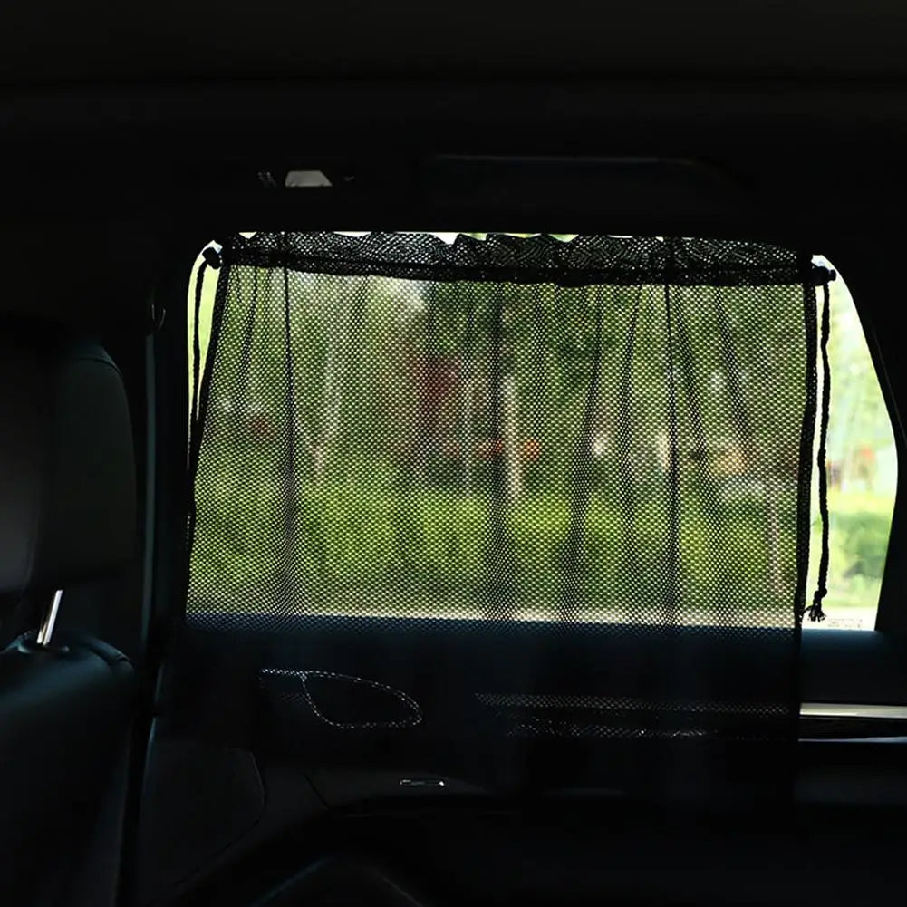 Car Side Window Sunshade Curtains – Anti-UV Black Mesh Car Window Sunshade Axl