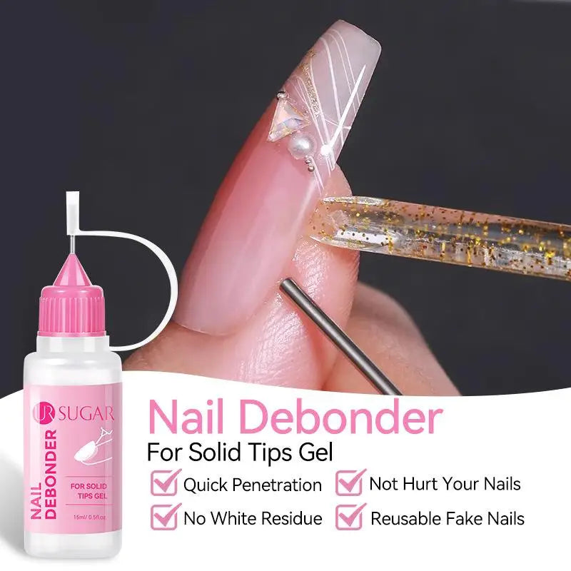 15ml Gel & Press-On Nail Tip Remover | Gentle Formula Nail Tip Remover Axl