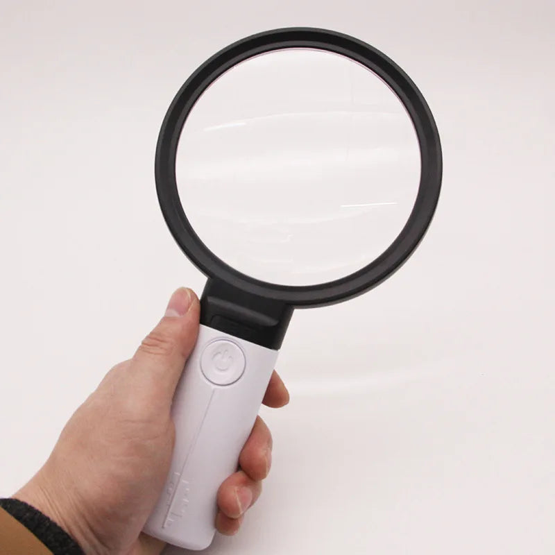 10X 30X LED Magnifying Glass – 110mm Large Lighted Magnifier LED Magnifying Glass Axl