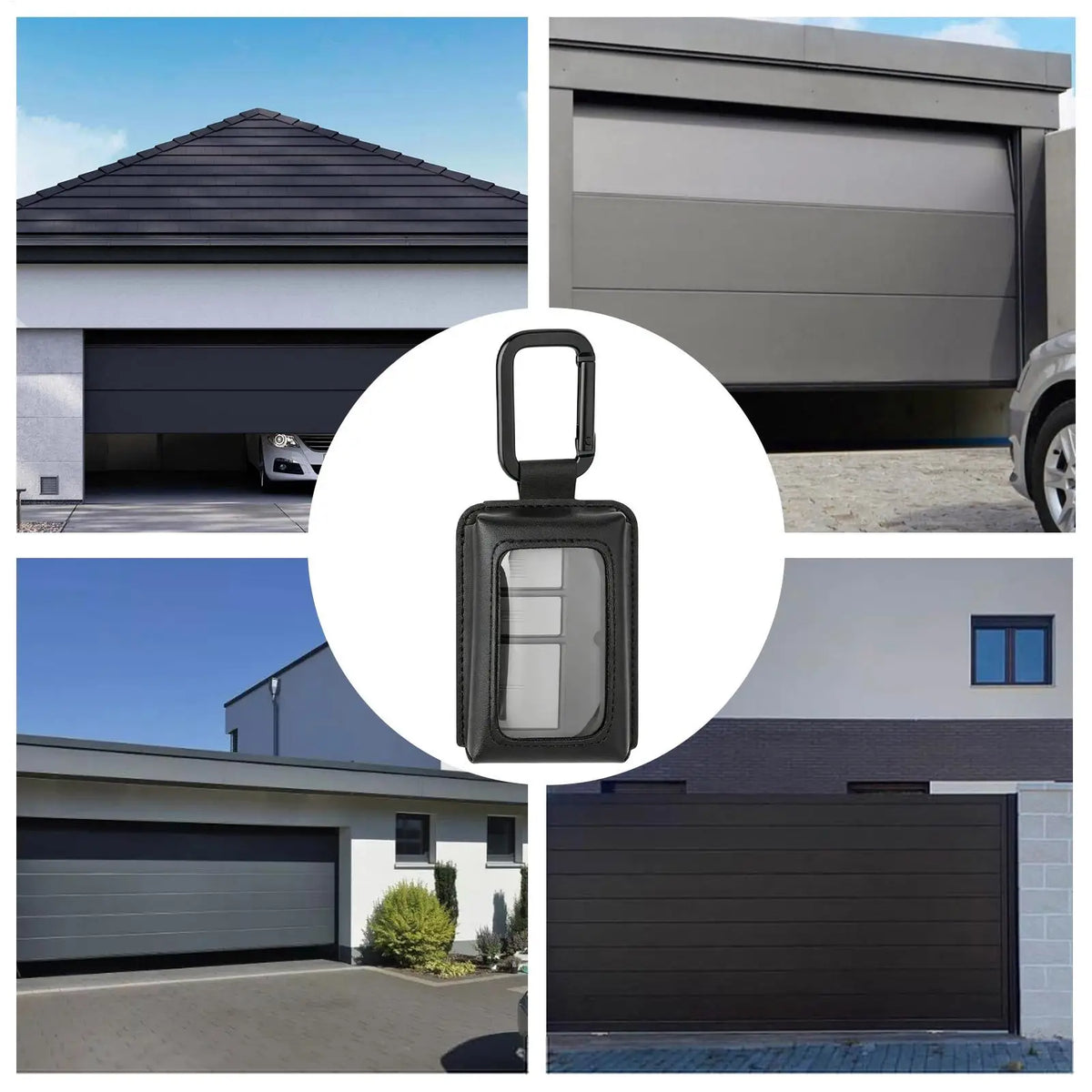 Garage Door Opener Cover & Carabiner Holder – Universal Fit Remote Opener Case Axl