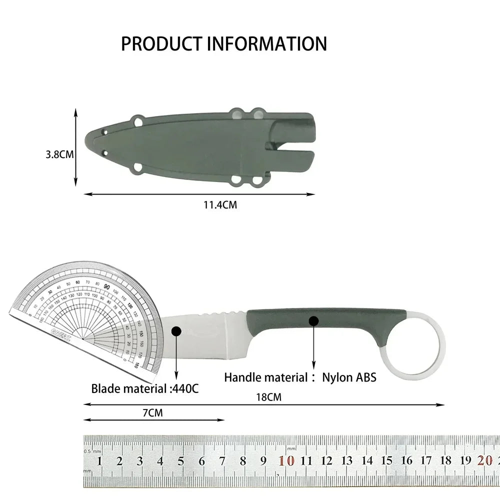 Portable Stainless Steel Fruit Knife with Protective Sleeve Paring Knife Axl