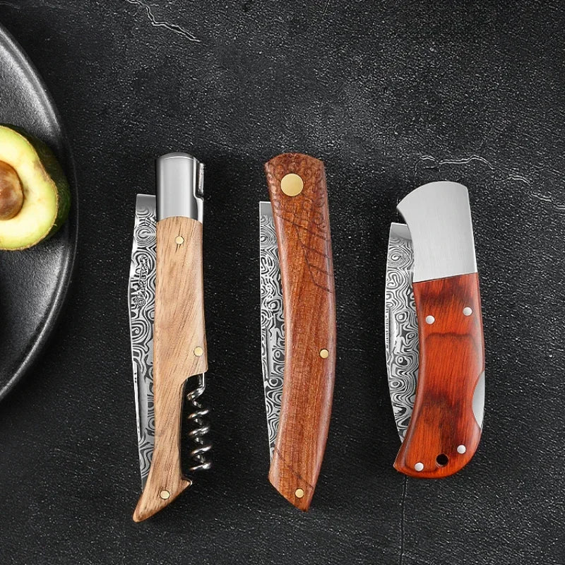 PLYS Damascus Folding Pocket Knife – Sharp Stainless Steel Folding Pocket Knife Axl