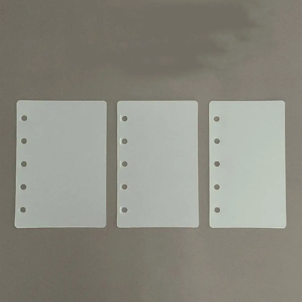Transparent Loose-Leaf Binder Dividers M5 A8 5-Hole – 10 Pack Binder Dividers Axl