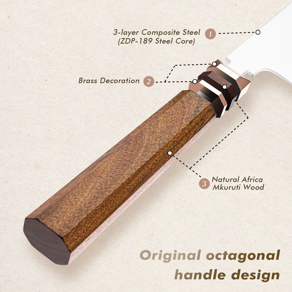 Grandsharp 5.5" ZDP-189 Utility Knife – Mkuruti Wood Handle Utility Kitchen Knife Axl