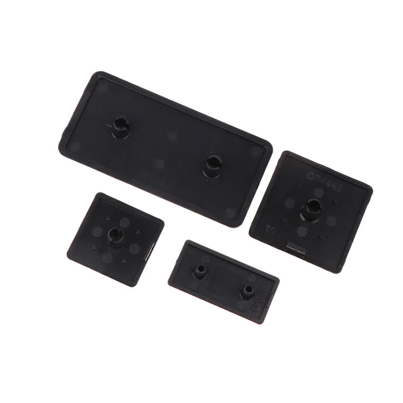 10Pcs Black Plastic End Caps for EU Aluminum Profile 2020–4545 Profile End Caps Axl
