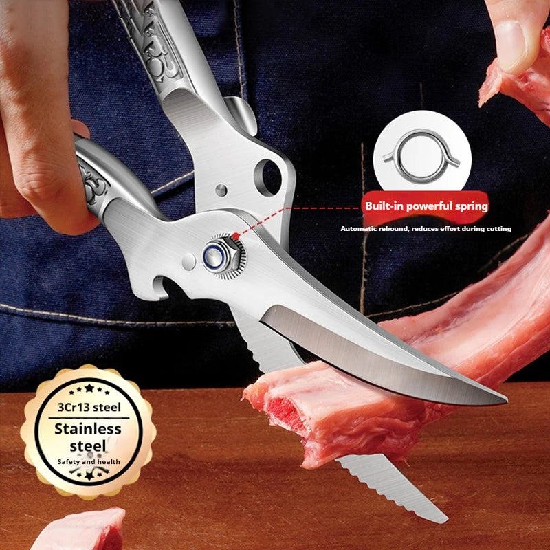 Heavy-Duty Stainless Steel Kitchen Scissors & Poultry Shears Kitchen Scissors Axl