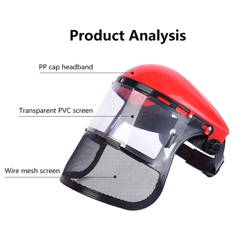Head-Mounted PVC Face Shield – Safety Mask for Cutting & Garden Protective Face Shield Axl
