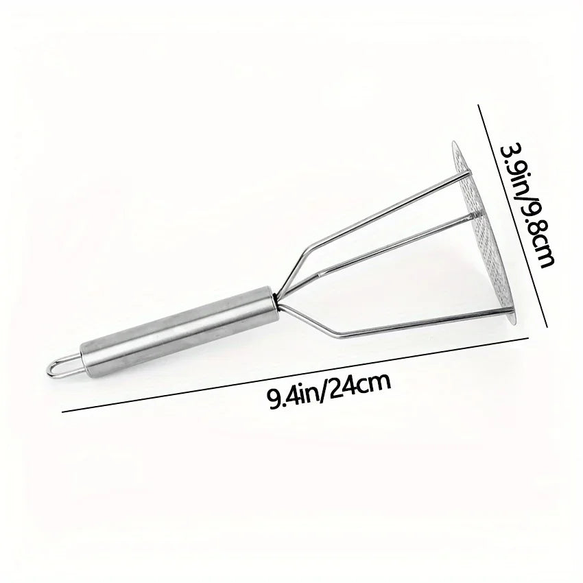 Stainless Steel Potato Masher & Juicer | Comfort Grip Handle Potato Masher Axl