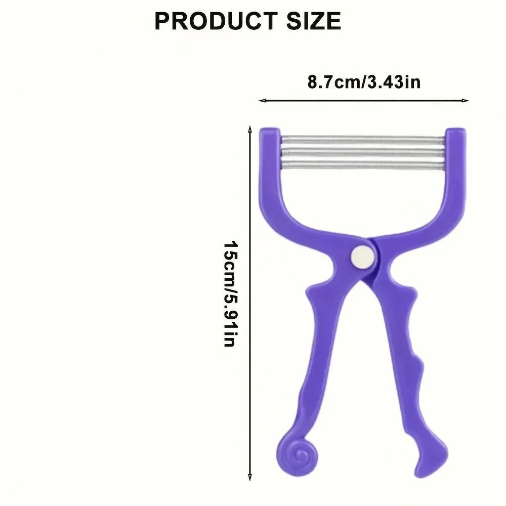 Portable Spring Facial Hair Remover Tool for Women – Manual Facial Hair Remover Axl