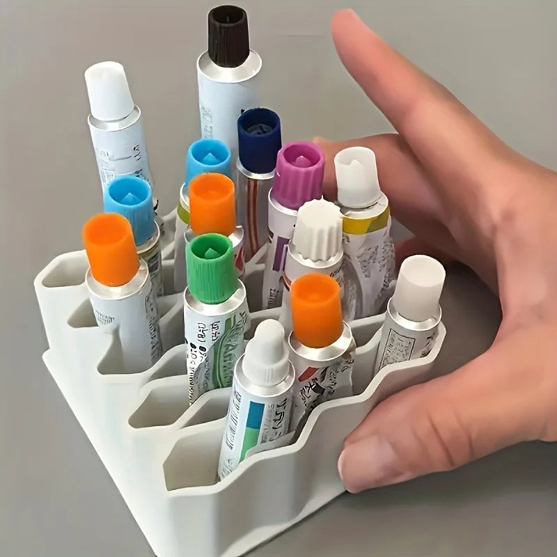 32-Grid Storage Box – Multi-Layer Organizer Rack with Labels Storage Organizer Rack Axl
