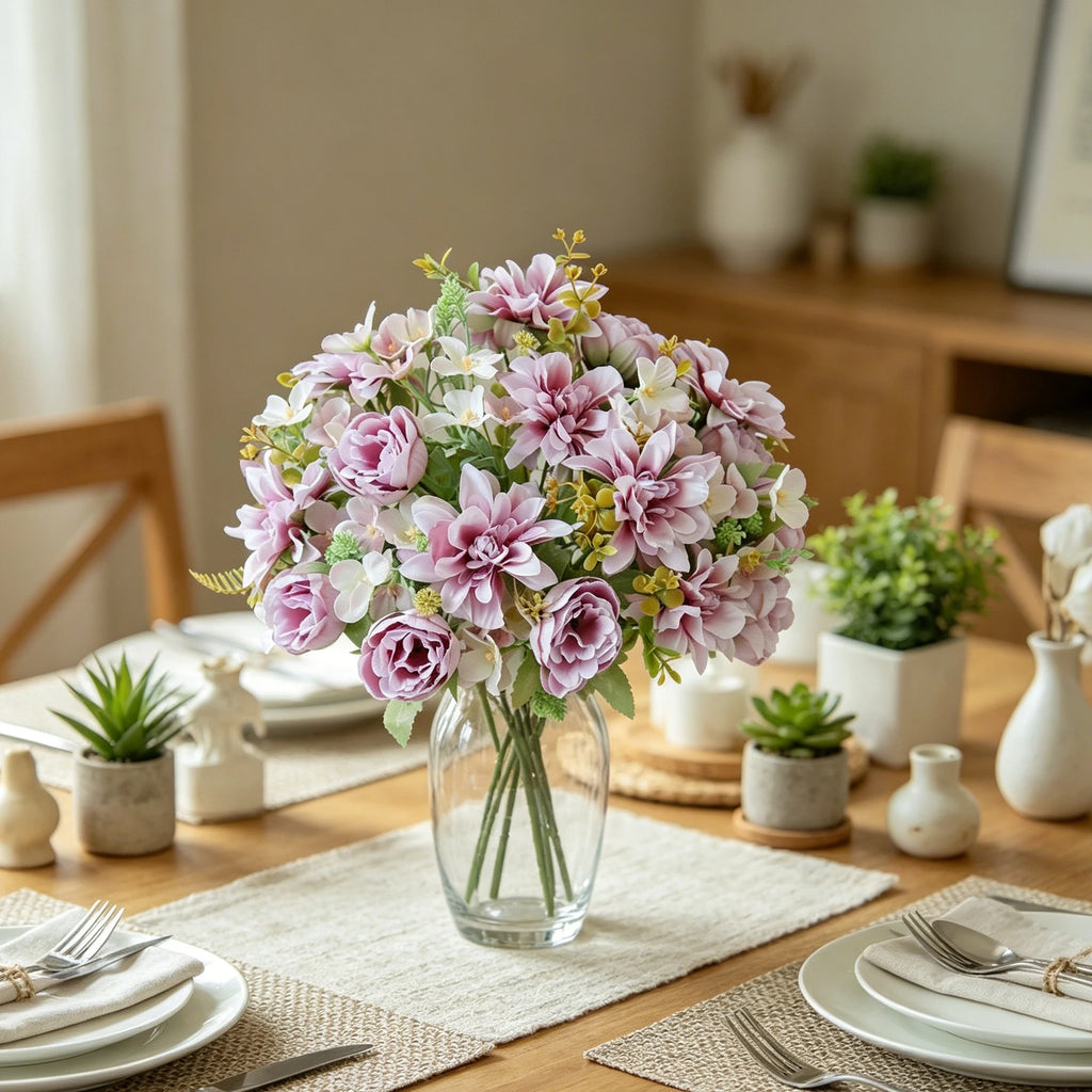 Silk Dahlia Peony Artificial Flowers – Wedding & Home Décor Artificial Silk Flowers Axl