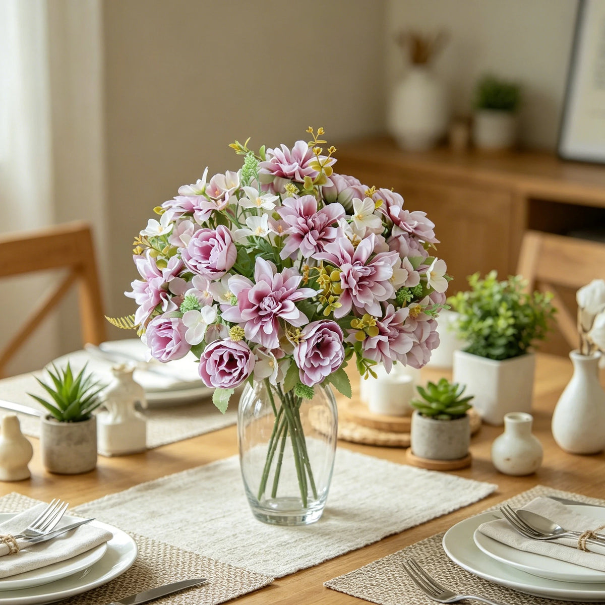 Silk Dahlia Peony Artificial Flowers – Wedding & Home Décor Artificial Silk Flowers Axl