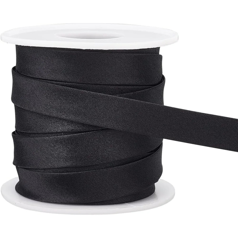 12.5M Black Satin Piping Trim Ribbon – Cheongsam & Sewing Trim Satin Piping Trim Axl AECH04-18135