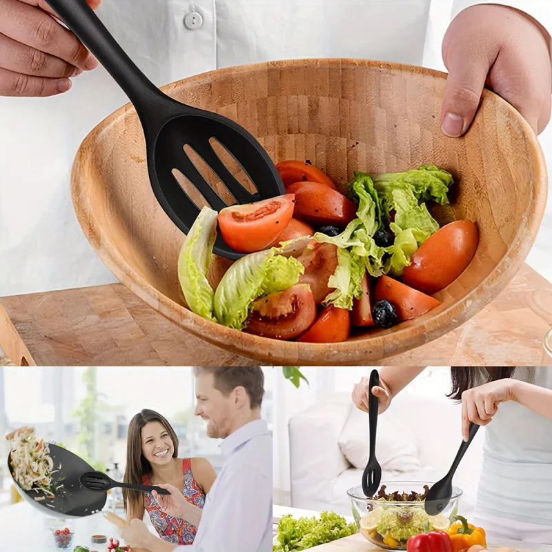 Silicone Cooking Spoon Set – Heat-Resistant, Non-Stick Safe Silicone Spoon Set Axl