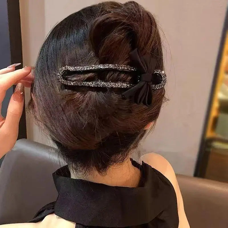 Rhinestone Duckbill Hair Clip – Sparkly Crystal Barrette for Women Crystal Hair Barrette Axl