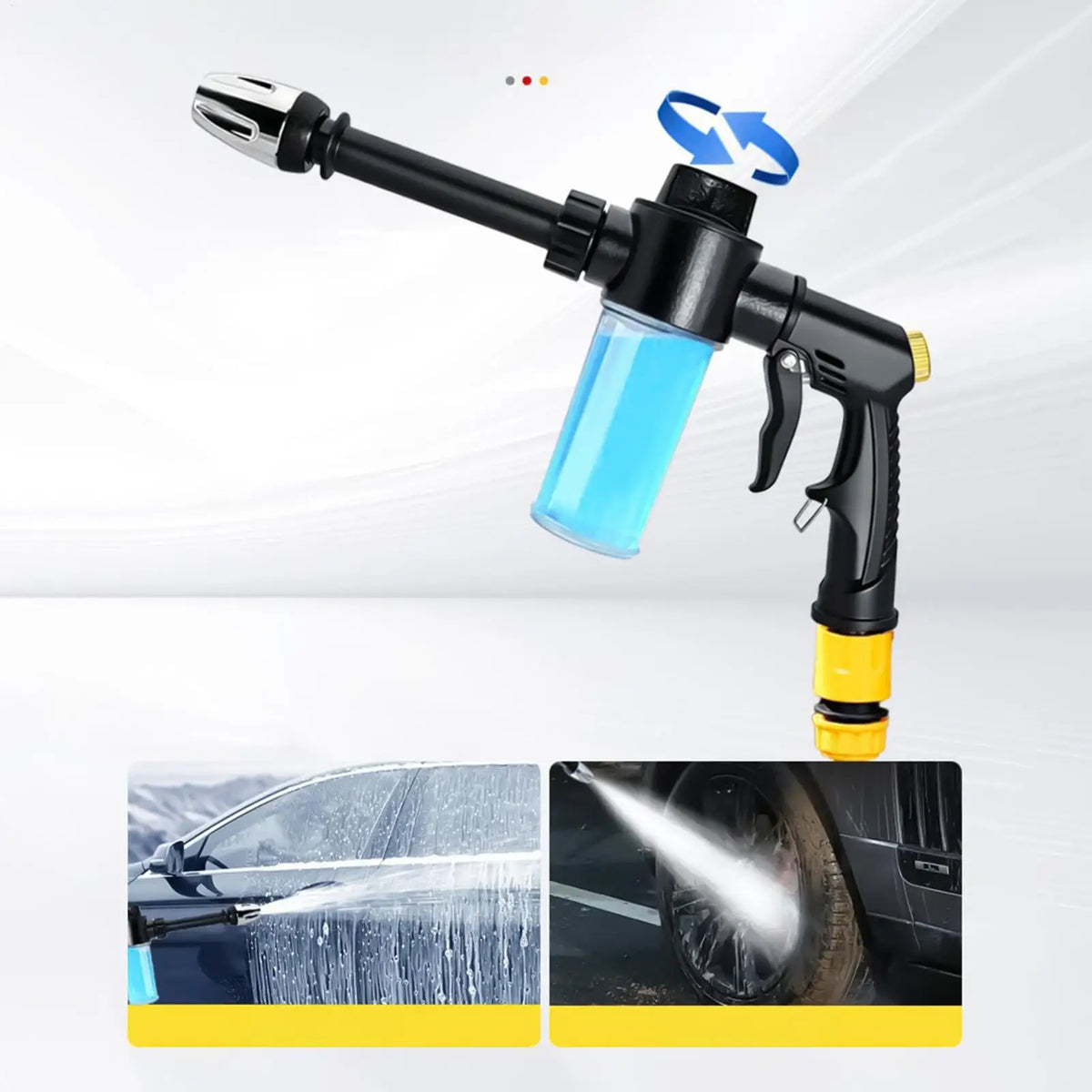Adjustable Foam Sprayer with Rotating Nozzle – Car & Garden Foam Cannon Sprayer Axl