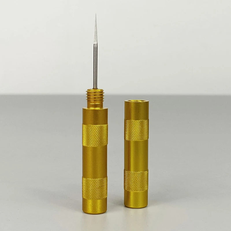 Stainless Steel Nozzle Unclogging Cleaning Needle & Air Pump Tool Nozzle Cleaning Tool Axl