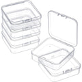 6-Pack Mini Bead Storage Containers with Hinged Lid – Clear Craft Storage Boxes Axl AECH04-19411
