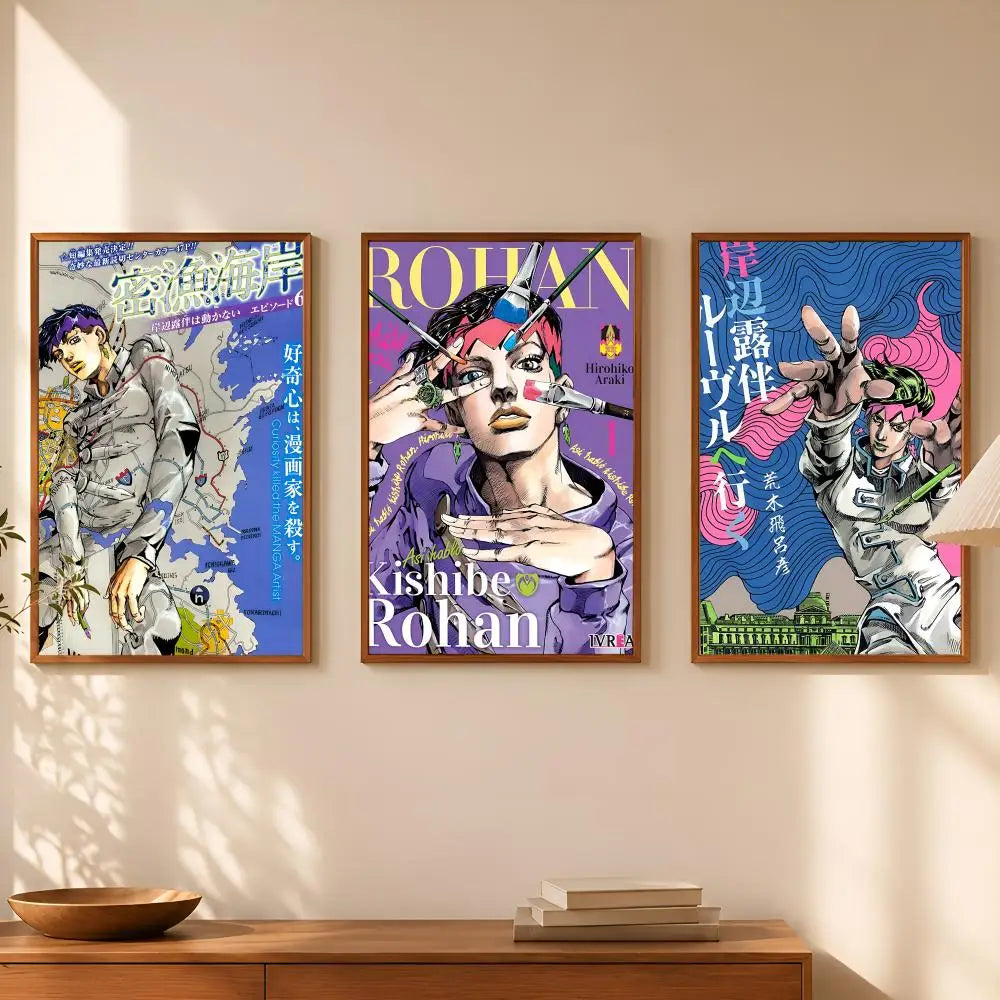 Rohan Kishibe Anime Wall Poster – Self-Stick Waterproof HD Art Anime Wall Poster Axl