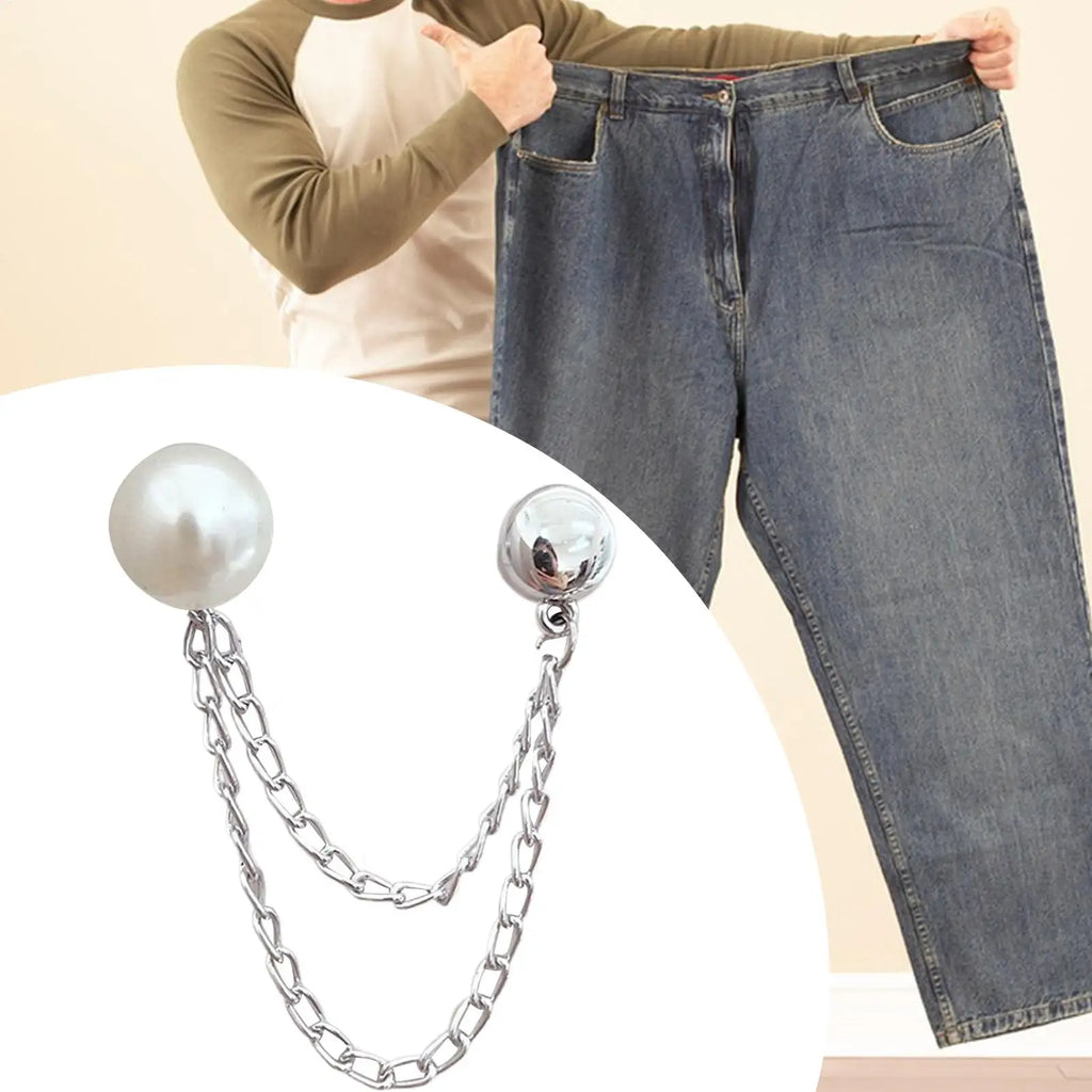 Magnetic Pant Cuff & Sleeve Clips – Adjustable Chain Clothes Clips Magnetic Clothing Clips Axl
