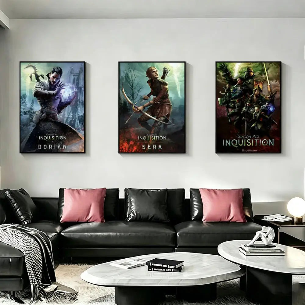 Dragon Age Inquisition HD Art Poster – Game Wall Decor Art Wall Poster Axl