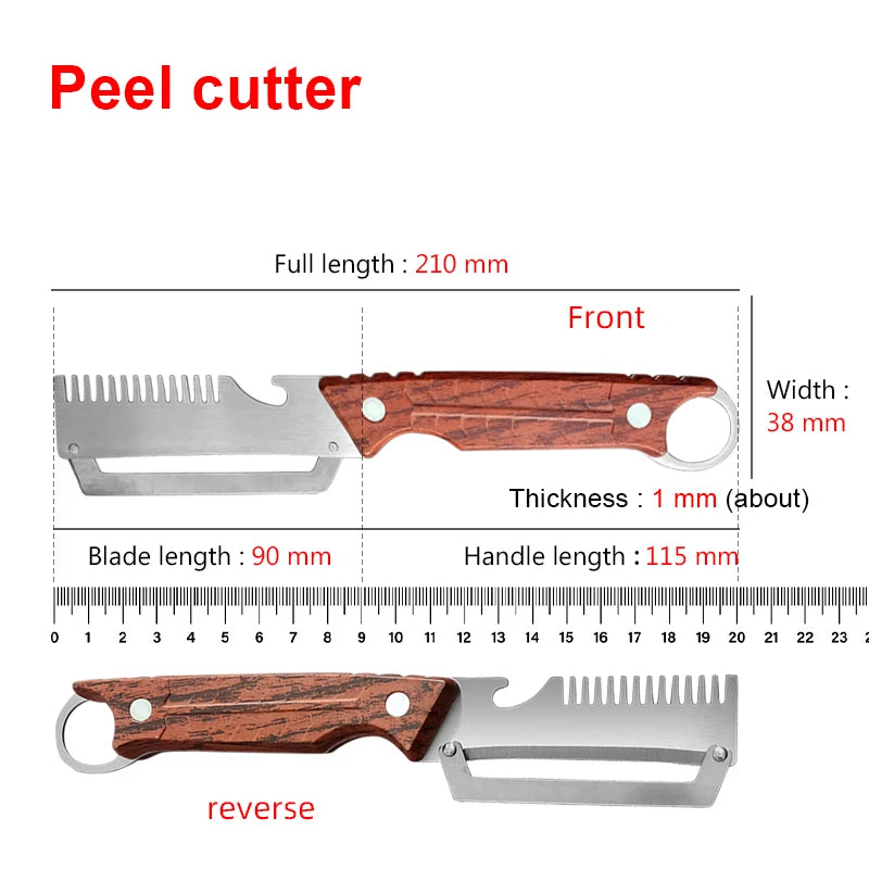 3-in-1 Ergonomic Stainless Steel Fruit & Vegetable Peeler Vegetable Peeler Axl